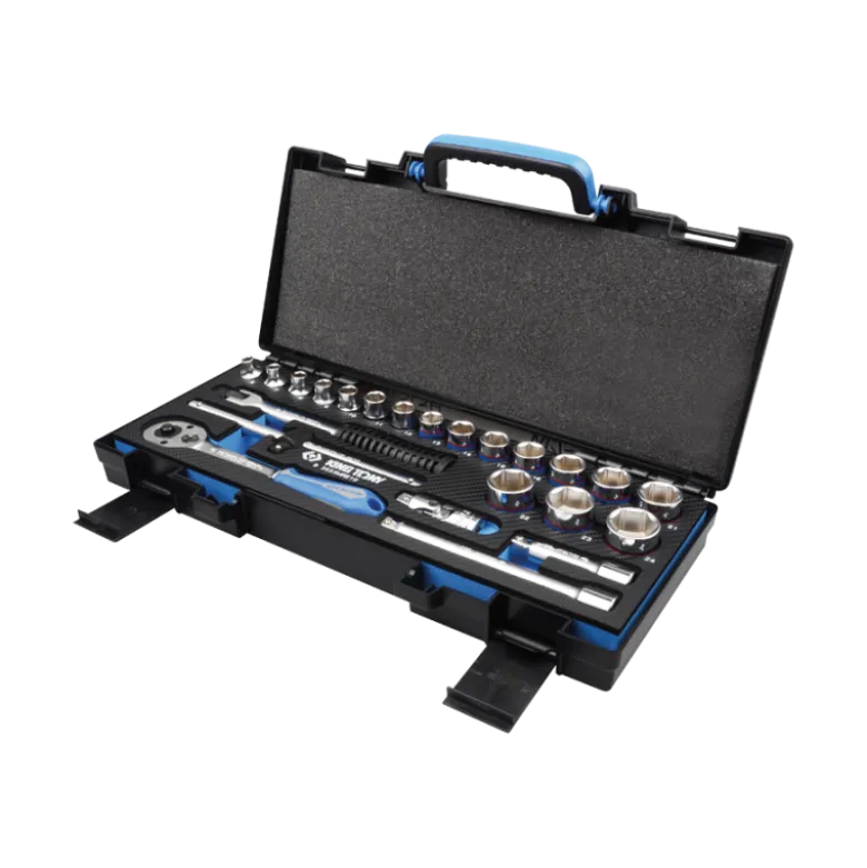 Coffret De Douilles Et Accessoires3/8" 6 Pans Evawave - 23 Pièces King Tony - 3523MRE10