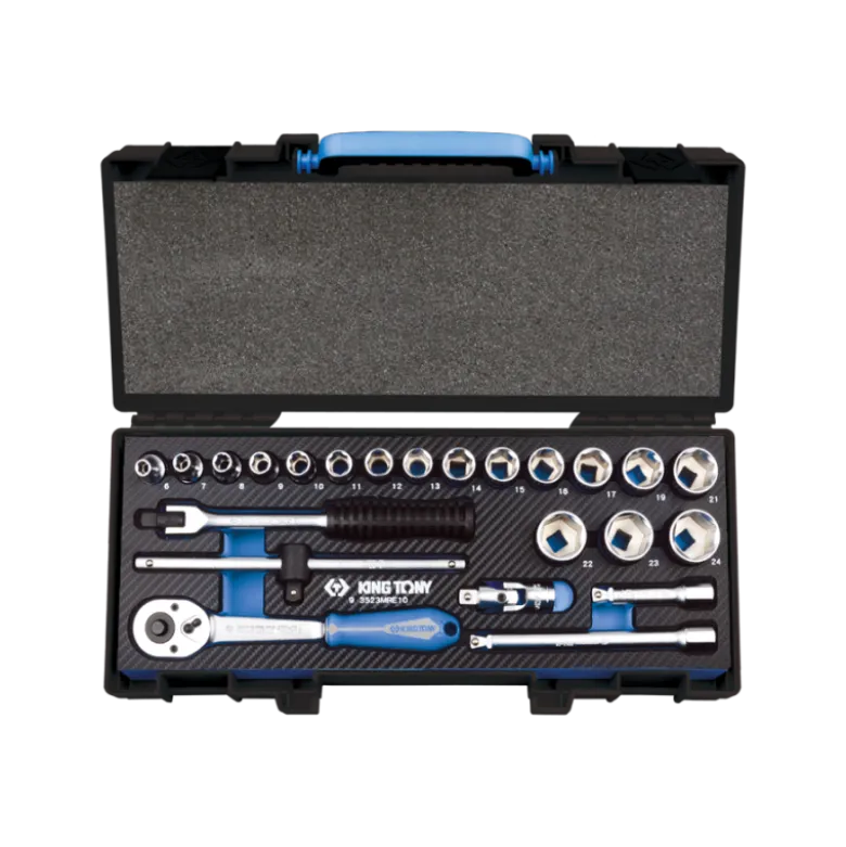Coffret De Douilles Et Accessoires3/8" 6 Pans Evawave - 23 Pièces King Tony - 3523MRE10