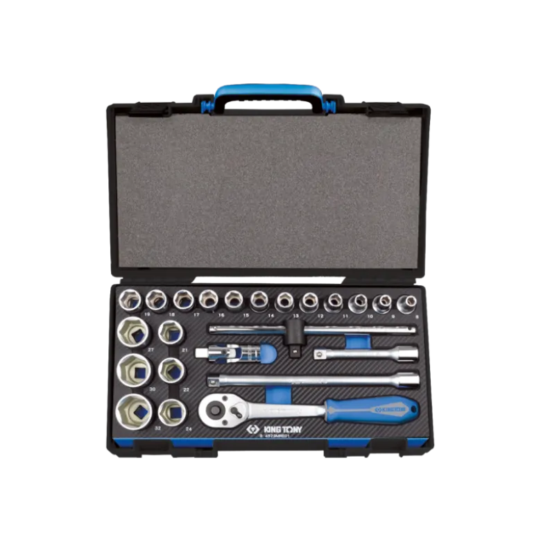 Coffret De Douilles Et Accessoires1/2" 6 Pans Evawave - 23 Pièces King Tony - 4523MRE01
