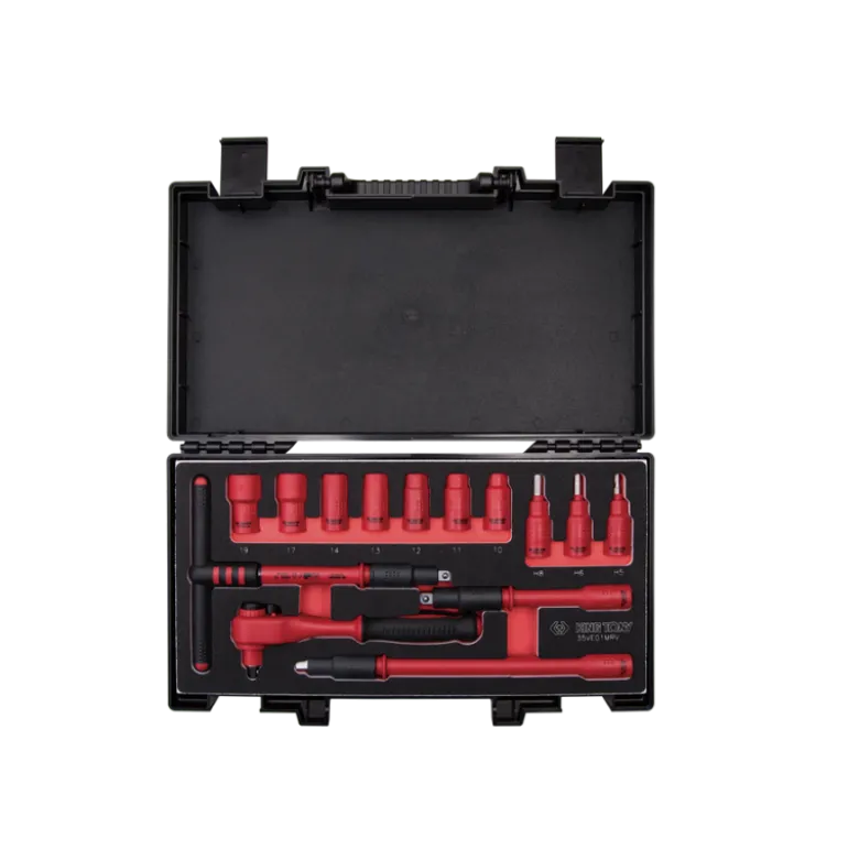 Coffret De Douilles Et Accessoires Isolés 3/8" - 14 Pièces King Tony - 35VE01MRV