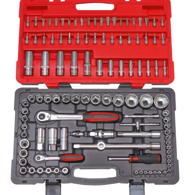 Coffret de douilles et accessoires ULTIMATE 1/4'' - 1/2'', 111 pièces KS TOOLS 922.0711