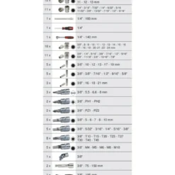Coffret de douilles et accessoires ULTIMATE 1/4 et 3/8", 100 pièces KS TOOLS 922.0699