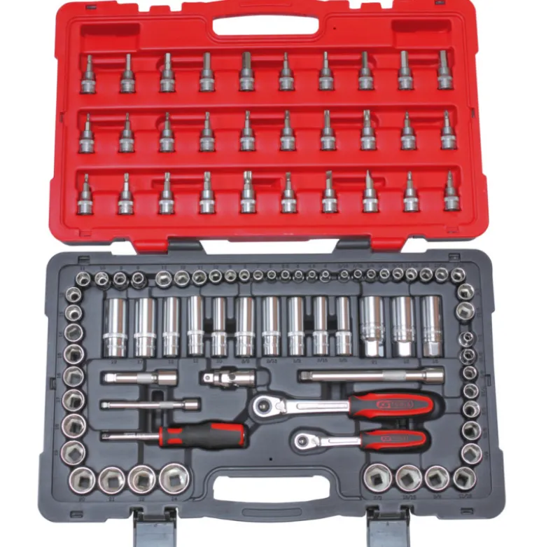 Coffret de douilles et accessoires ULTIMATE 1/4 et 3/8", 100 pièces KS TOOLS 922.0699