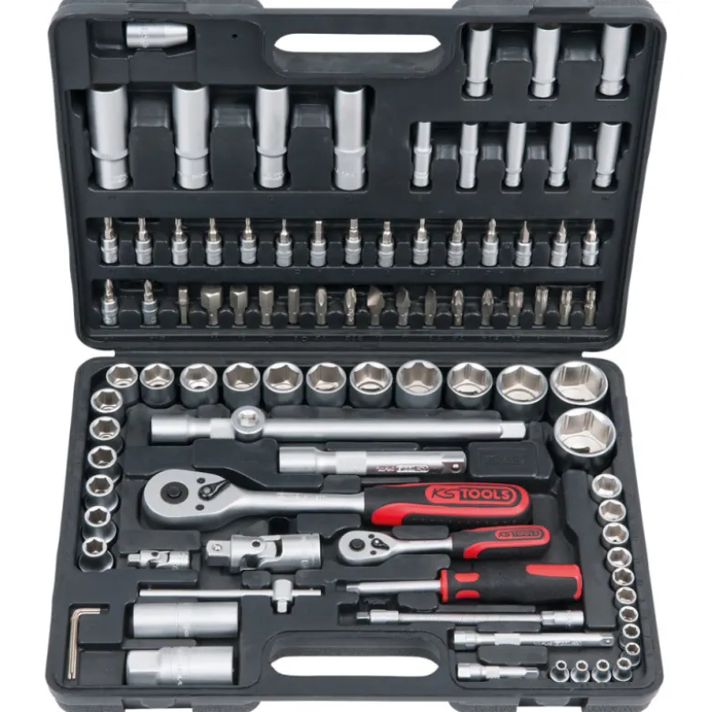 Coffret de douilles et accessoires 1/4" et 1/2", 94 pièces KS TOOLS - 911.0694