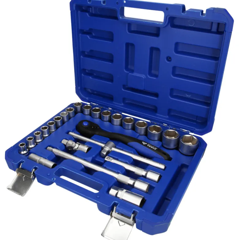Coffret de douilles et cliquets 1/2'' 25pcs BRILLIANT TOOLS - BT022025