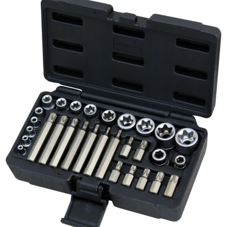 Coffret de douilles et douilles tournevis ULTIMATE 1/4", 3/8", 1/2", 30 pcs KS TOOLS 922.4300