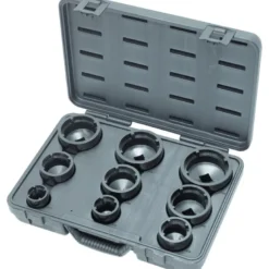 Coffret de douilles KM à ergots intérieurs 9 pièces pour écrous de moyeux KS TOOLS 450.5020
