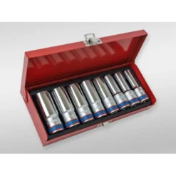 Coffret De Douilles Longues 1/2", 8 Pièces King Tony - 4208MR