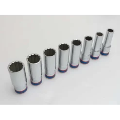 Coffret De Douilles Longues 1/2", 8 Pièces King Tony - 4208MR