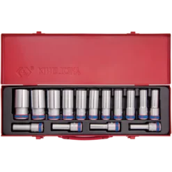 Coffret De Douilles 1/2" Longues 15 Pièces King Tony - 4315MR