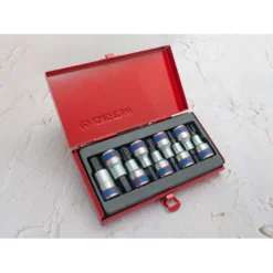 Coffret De Douilles 1/2" Mâle, 9 Pièces King Tony - 4110PR