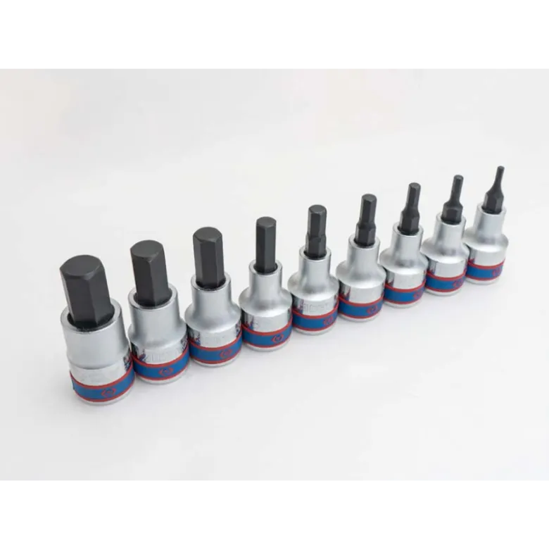 Coffret De Douilles 1/2" Mâle, 9 Pièces King Tony - 4110PR