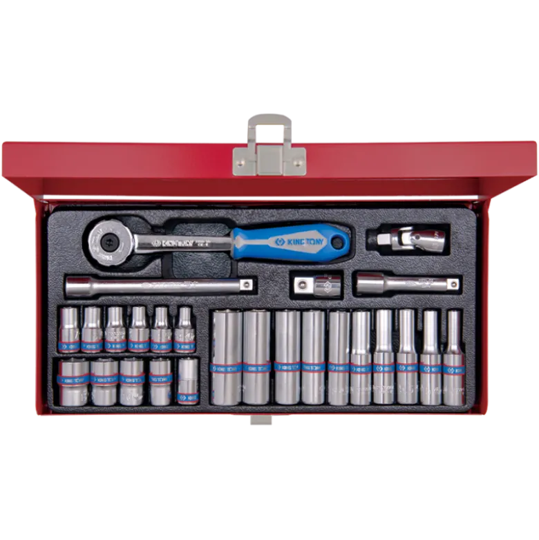 Coffret De Douilles Métriques Et Accessoires 1/4" King Tony - 2526MR02