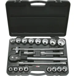 Coffret de douilles 12 pans en pouces 3/4" 21 pièces KS TOOLS 911.0751