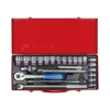 Coffret De Douilles 1/2" 24 Pièces Cliquet 32 Dents King Tony - 4026MR03
