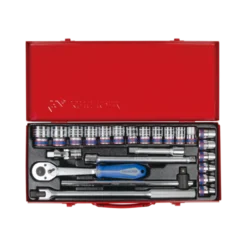 Coffret De Douilles 1/2" 24 Pièces Cliquet 32 Dents King Tony - 4026MR03