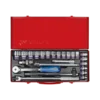 Coffret De Douilles 1/2" 24 Pièces Cliquet 72 Dents King Tony - 4026MR04