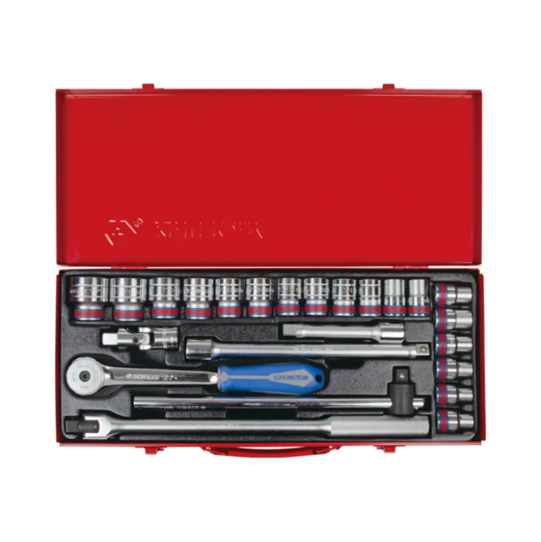 Coffret De Douilles 1/2" 24 Pièces King Tony - 4526SR04