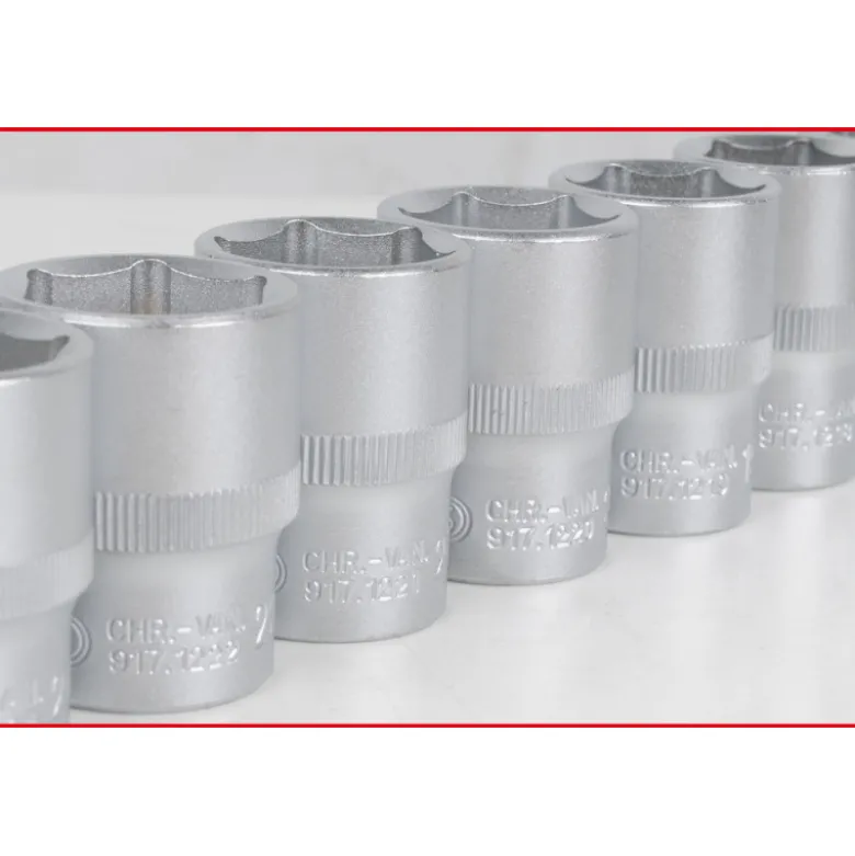 Coffret de douilles 1/4'' + 3/8'' + 1/2'', 179 pièces KS TOOLS 917.0779