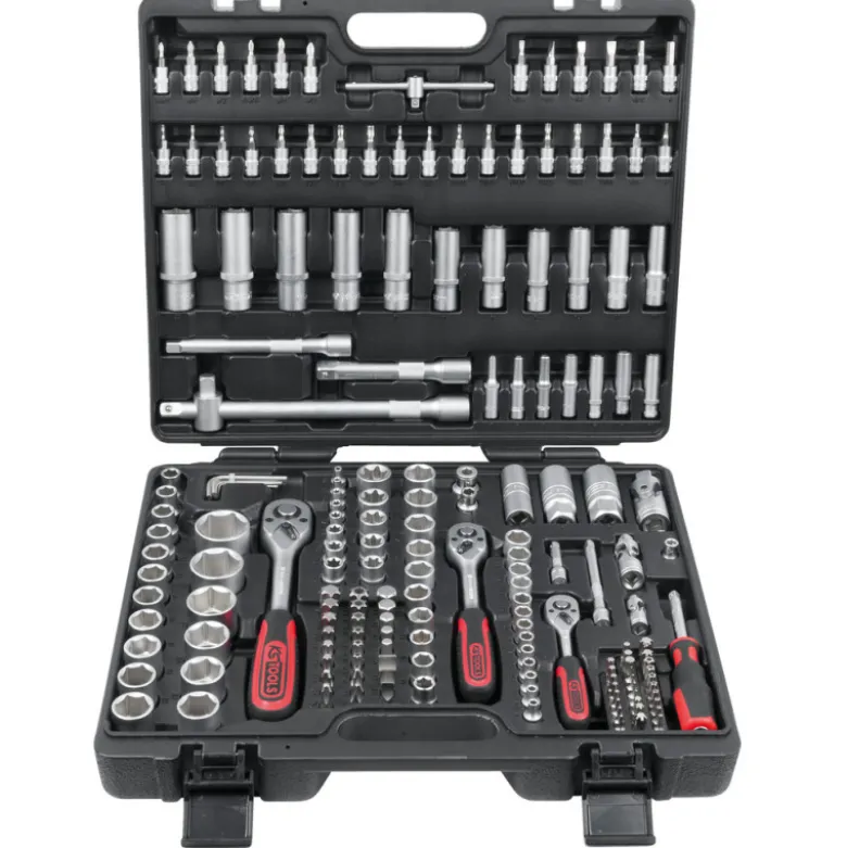 Coffret de douilles 1/4'' + 3/8'' + 1/2'', 179 pièces KS TOOLS 917.0779