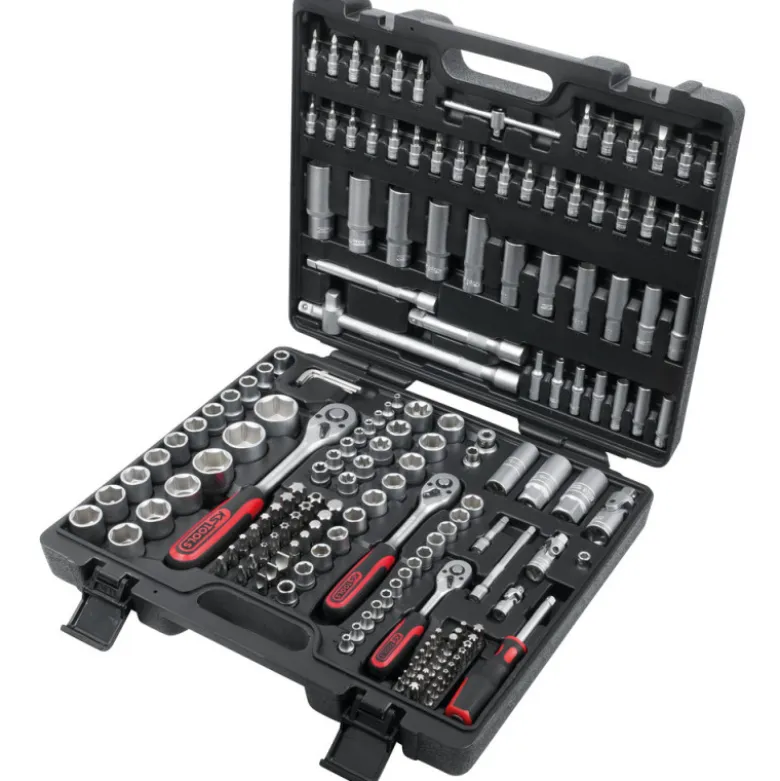 Coffret de douilles 1/4'' + 3/8'' + 1/2'', 179 pièces KS TOOLS 917.0779