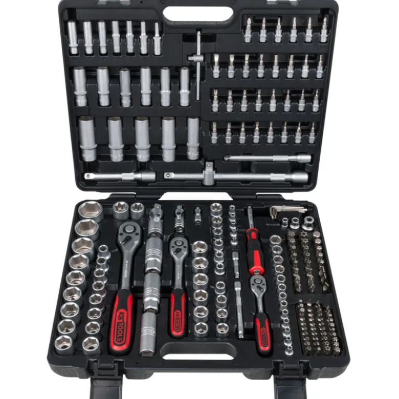 Coffret de douilles 1/4'' + 3/8'' + 1/2'', 195 pièces KS TOOLS 917.0795