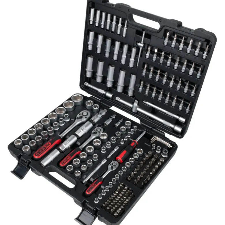 Coffret de douilles 1/4'' + 3/8'' + 1/2'', 195 pièces KS TOOLS 917.0795