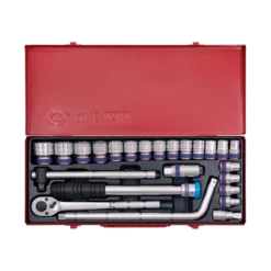 Coffret De Douilles 1/2" 24 Pièces 12 Pans King Tony - 4033MR