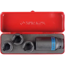 Coffret De Douilles 1/2" Pour Sonde Lambda - 4 Pièces King Tony - 9AJ014