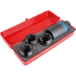 Coffret De Douilles 1/2" Pour Sonde Lambda - 4 Pièces King Tony - 9AJ014
