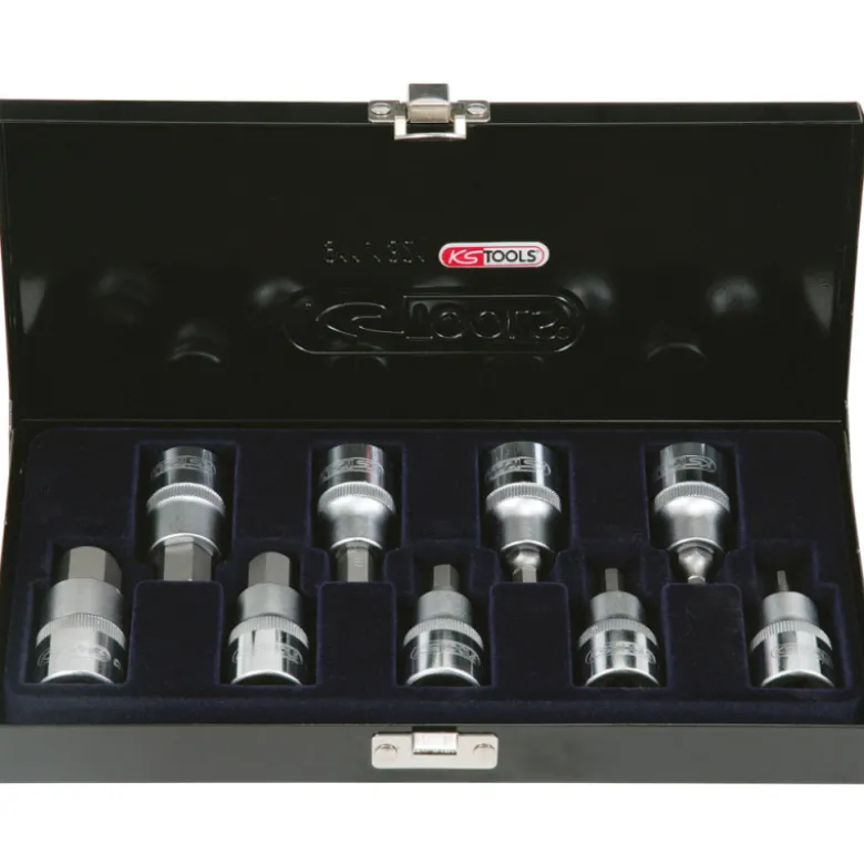 Coffret de 9 douilles tournevis ULTIMATE 6 pans KS TOOLS 922.1321
