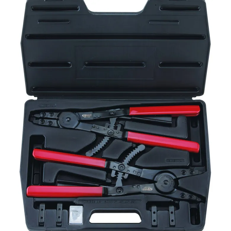 Coffret de pinces à circlips intérieur et extérieur, 14 pièces KS TOOLS 500.1300