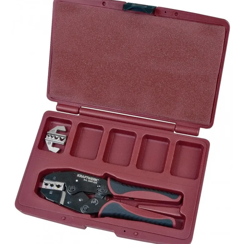 Coffret de pinces à cliquet pour cosses KRAFTWERK 3291