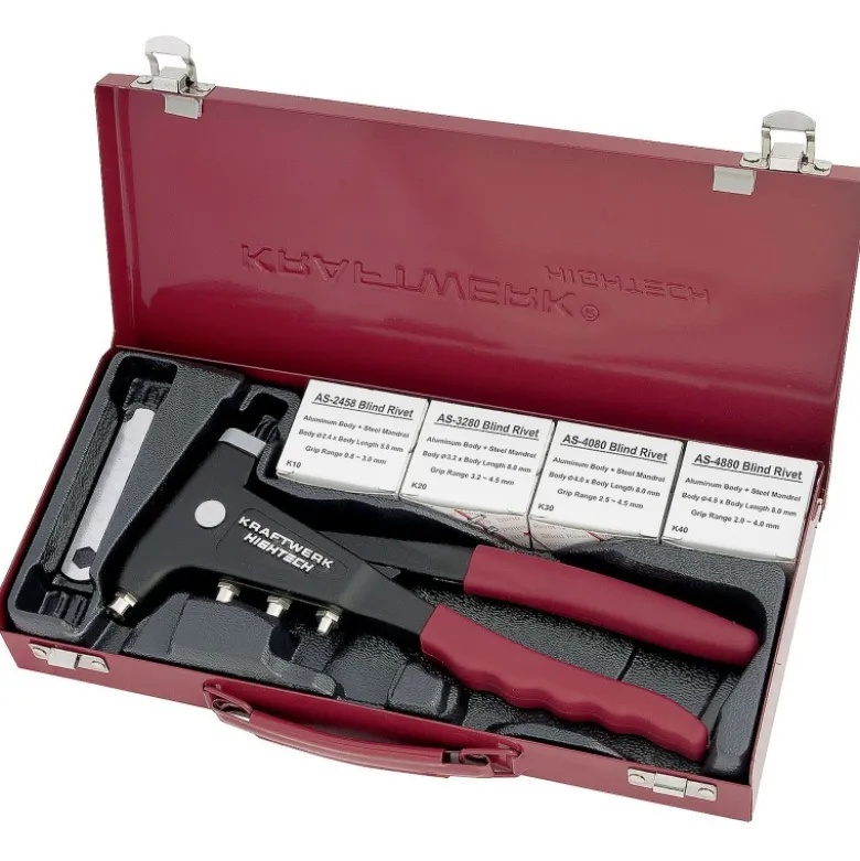 Coffret de pinces à riveter industrielle KRAFTWERK 4261