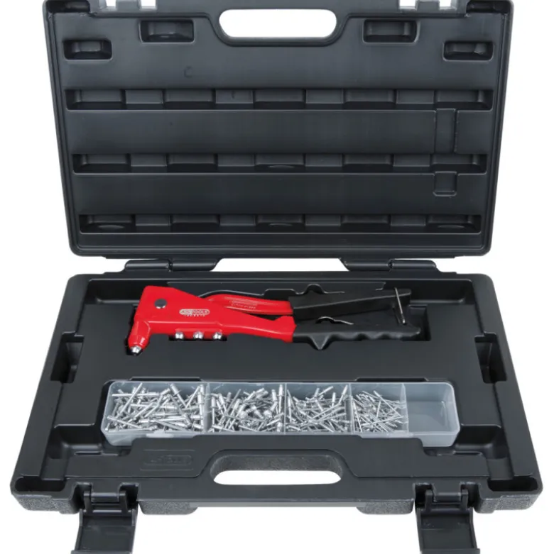 Coffret de pinces à rivets + assortiment de rivets KS TOOLS 150.9520