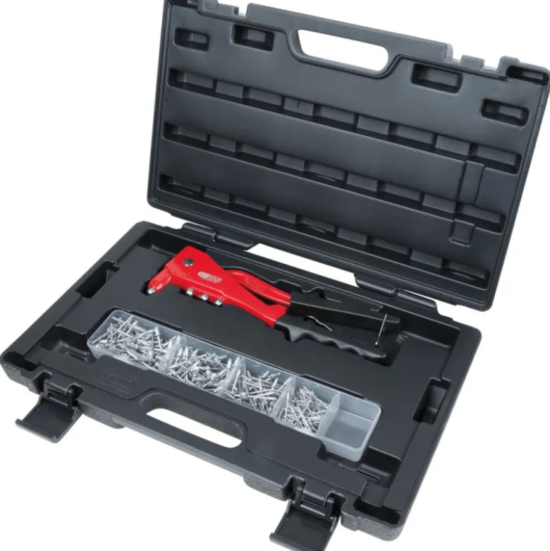 Coffret de pinces à rivets + assortiment de rivets KS TOOLS 150.9520