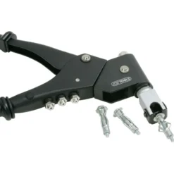 Coffret de pinces à rivets, écrous aveugles (insert) et chevilles Tête pivotante à 360° KS TOOLS 150.9610
