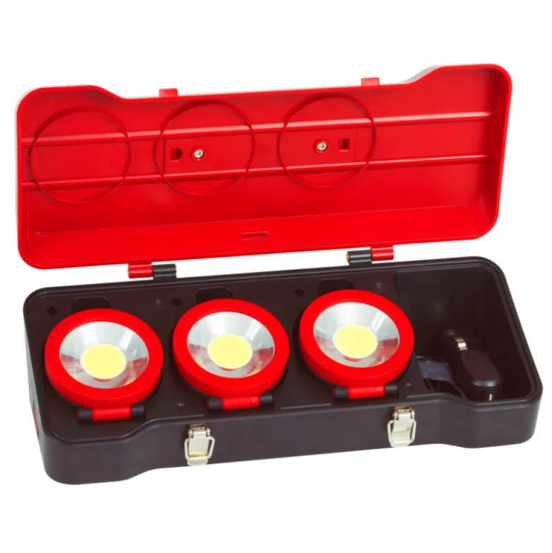 Coffret de 3 projecteurs LEDs 3 W KS TOOLS 150.4314