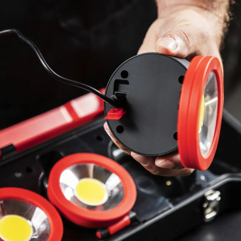 Coffret de 3 projecteurs LEDs 3 W KS TOOLS 150.4314