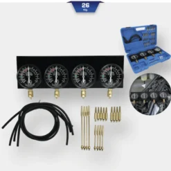 Coffret de test d'injecteurs avec 4 manomètres 26pcs BRILLIANT TOOLS - BT581200