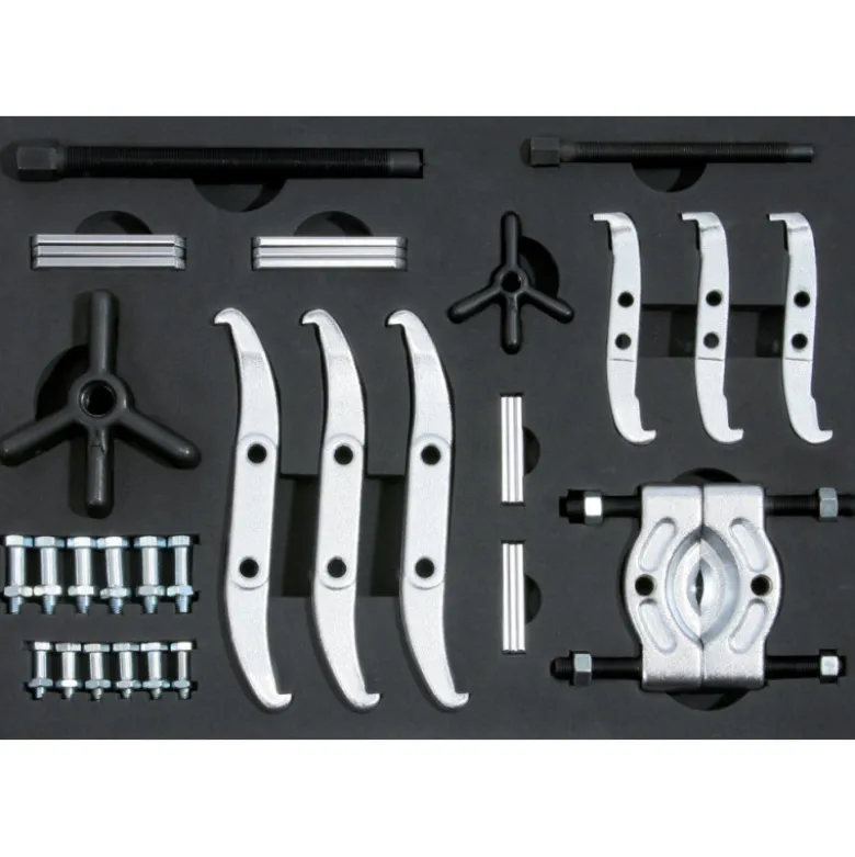 Coffret d'extracteurs 2 et 3 griffes 4’’ et 6’’ et décolleur de roulements KS TOOLS 700.1100