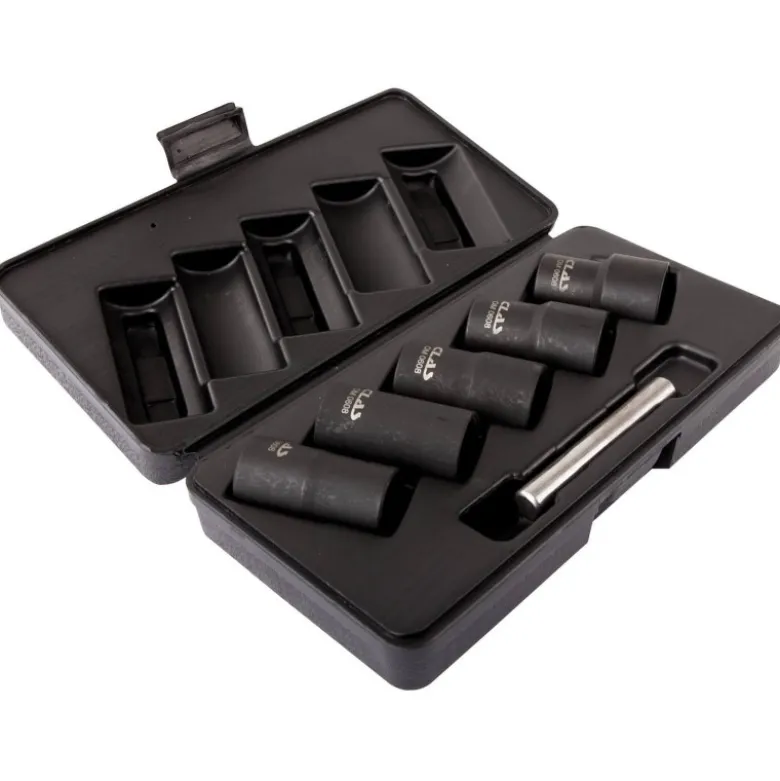 Coffret douilles choc helicoïdales ecrous endommages ø17-ø27mm (5 pcs) CLAS OM 0608
