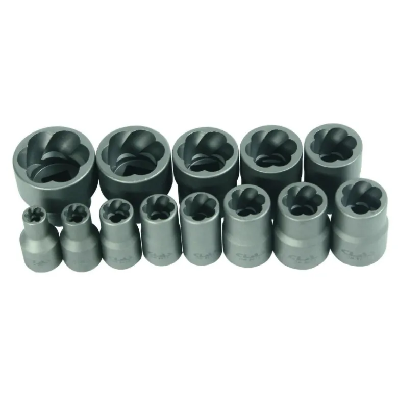 Coffret douilles choc helicoïdales ecrous endommages ø6-27mm (15 pcs) CLAS OM 8073