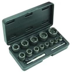Coffret douilles choc helicoïdales ecrous endommages ø6-27mm (15 pcs) CLAS OM 8073