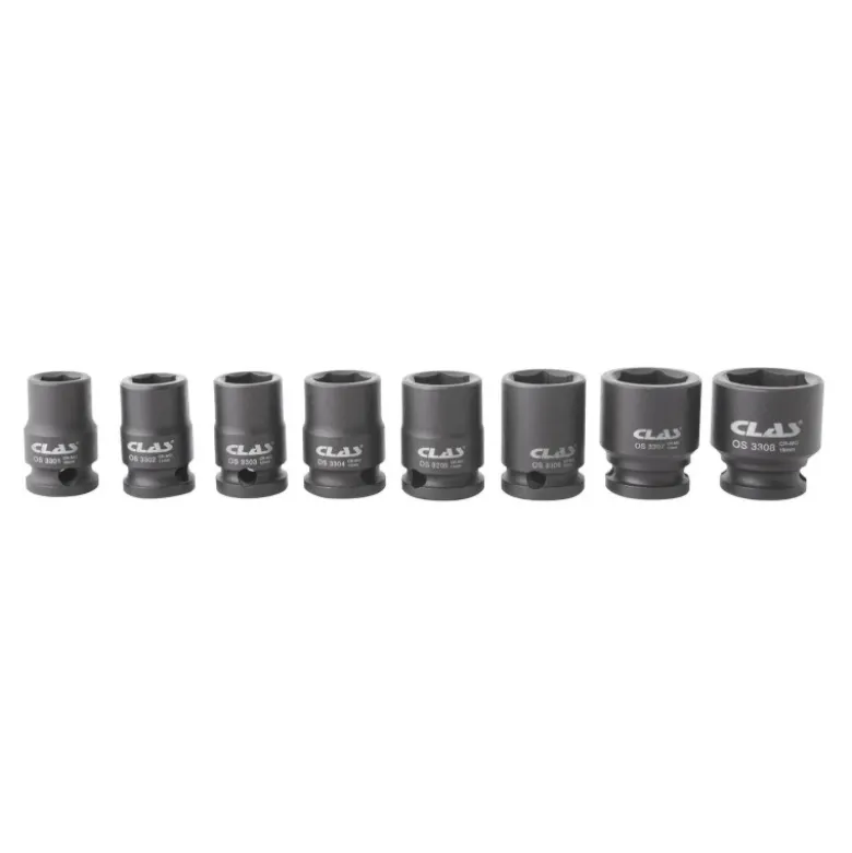Coffret douilles choc 10-19mm 3/8" (8 pcs) CLAS OS 3300