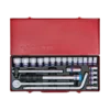 Coffret 1/2" Douilles 24 Pcs, 12 Pans King Tony - 4024MR