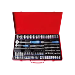 Coffret Douilles 1/4" + 3/8" + 1/2" 62 Pièces King Tony - 9564MR01
