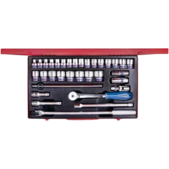 Coffret 1/2" Douilles 33 Pièces Métriques King Tony - 4034MR03