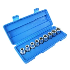 Coffret douilles 1/2" torx e10 a e24 (9 pcs) CLAS OM 7013