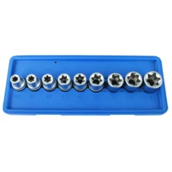Coffret douilles 1/2" torx e10 a e24 (9 pcs) CLAS OM 7013